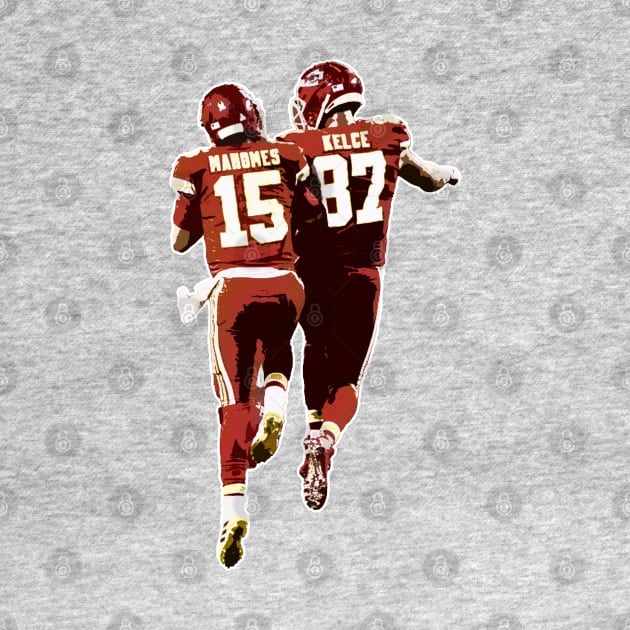 Mahomes and Kelce by islandersgraphics